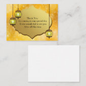 De Lightning Lamp Dank je wel kaart Notitiekaartje (Voorkant / Achterkant)