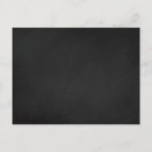 De Lights van het Koord van het Chalkboard Wedding Aankondigingskaart (Achterkant)