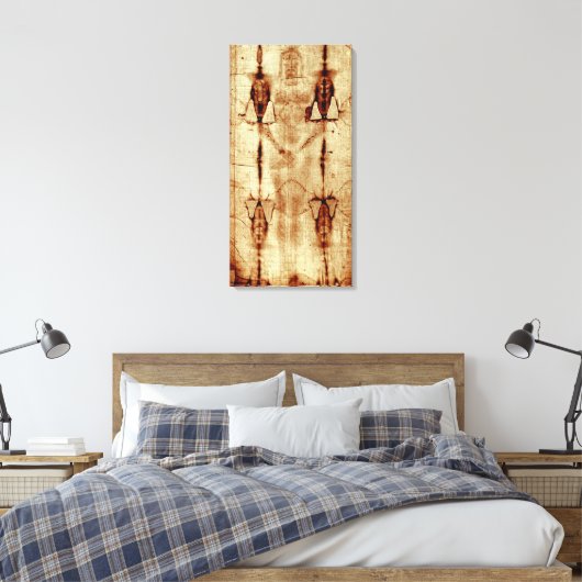 De lijkwade van Turijn Stretched Canvas (Insitu (Slaapkamer))