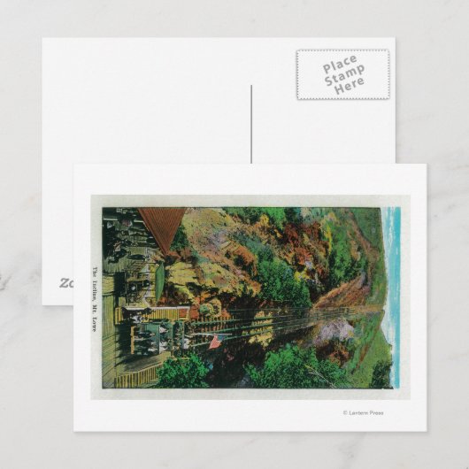 De lijn bij Mt. LoweMt. Lowe, CA Briefkaart (Voorkant / Achterkant)