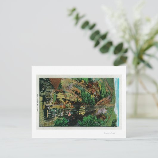 De lijn bij Mt. LoweMt. Lowe, CA Briefkaart (Staand voorkant)