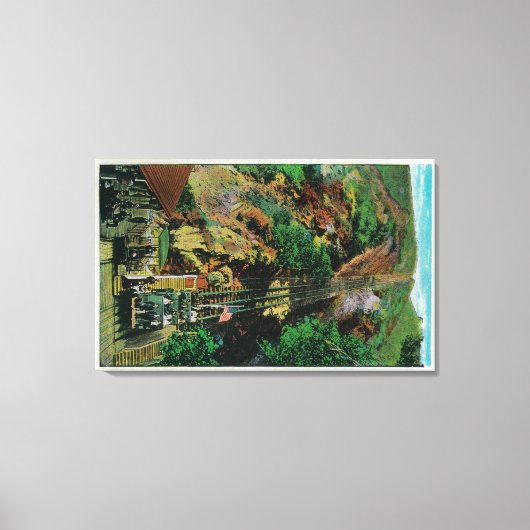 De lijn bij Mt. LoweMt. Lowe, CA Canvas Afdruk (Voorkant)