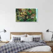 De lijn bij Mt. LoweMt. Lowe, CA Canvas Afdruk (Insitu (Slaapkamer))