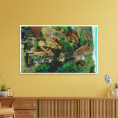 De lijn bij Mt. LoweMt. Lowe, CA Canvas Afdruk (Insitu (Woonkamer))