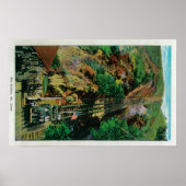 De lijn bij Mt. LoweMt. Lowe, CA Poster (Voorkant)