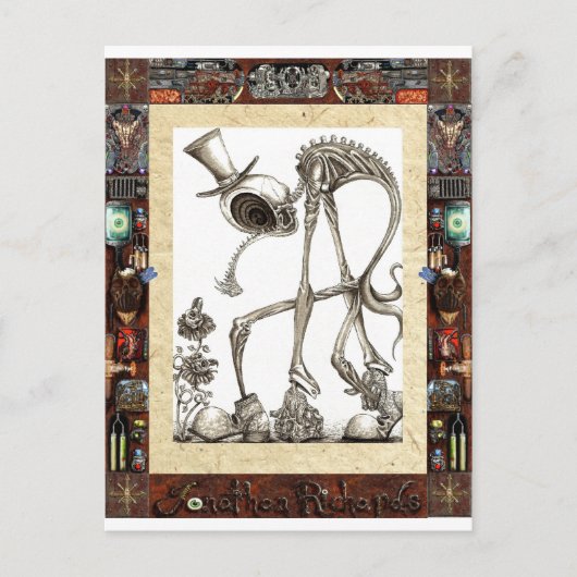 De lijn die wordt omgevormd briefkaart (Voorkant)