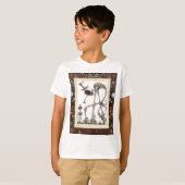 De lijn die wordt omgevormd t-shirt (Voorkant volledig)