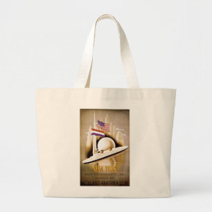 De Lijn New York van Holland Amerika Grote Tote Bag