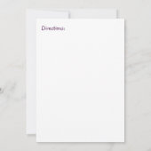 De lijn op de Uitnodiging van het Baby shower (Achterkant)