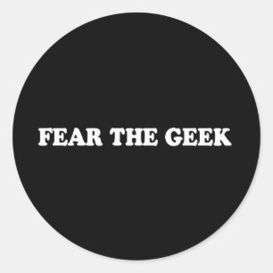 De Lijn van de ophaling - VANGT DE GEEK T-SHIRT Ronde Sticker