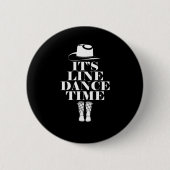 De lijndanslijn dansende muziekboeken ronde button 5,7 cm (Voorkant)