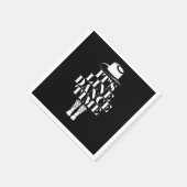 De lijndanslijn dansende muziekboeken servet (Hoek)