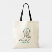 De lijndanstas overschrijden tote bag (Achterkant)