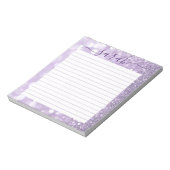 De Lijnde Glitter van het laboratorium Gepersonali Notitieblok (Linkerzijde)