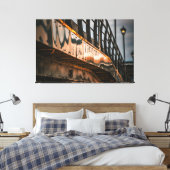 De lijnen naar beneden kijken canvas afdruk (Insitu (Slaapkamer))