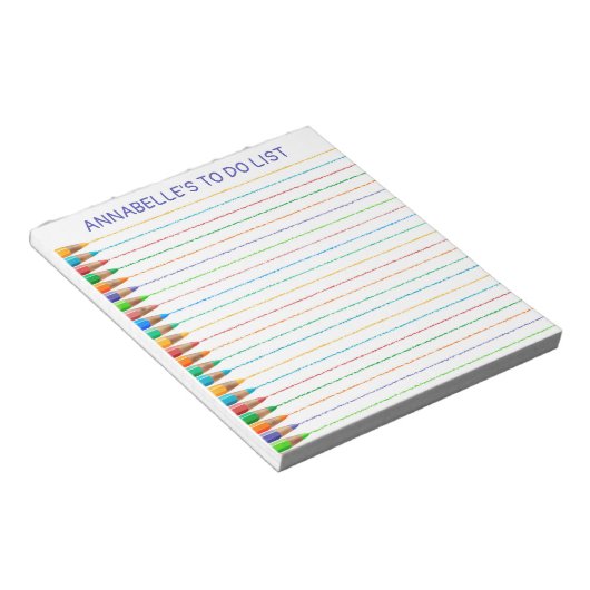 De lijnen van het potlood om Lijst te doen persona Notitieblok (Schuin)