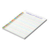 De lijnen van het potlood om Lijst te doen persona Notitieblok (Linkerzijde)