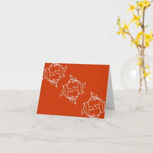 De Lijnen van Koi Kaart (Gele Bloem)