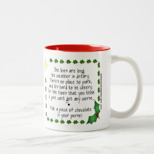 De lijnen zijn lang... tweekleurige koffiemok