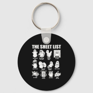 De lijst met grappige Ghost Puns Halloween kostuum Sleutelhanger