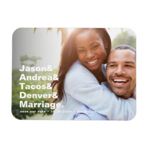 De Lijst van de hip Moderne Typografie sparen de D Magneet