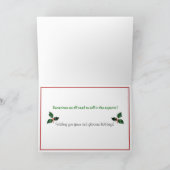 De Lijst van de kerstman Feestdagen Kaart (Binnen)