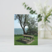 De Lijst van de picknick langs de Oever Briefkaart (Staand voorkant)