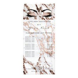 De Lijst van de prijs bladert Bladeren maakt Marme Reclamekaart