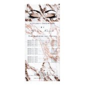 De Lijst van de prijs bladert Bladeren maakt Marme Reclamekaart (Achterkant)