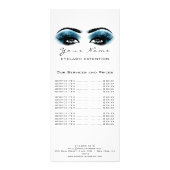 De Lijst van de prijs knoopt Uitbreiding Makeup Bl Reclamekaart (Achterkant)