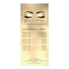 De Lijst van de prijs knoopt Uitbreiding Makeup Ku Reclamekaart