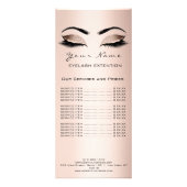 De Lijst van de prijs knoopt Uitbreiding Makeup Ku Reclamekaart (Voorkant)