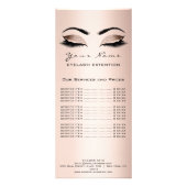 De Lijst van de prijs knoopt Uitbreiding Makeup Ku Reclamekaart (Achterkant)