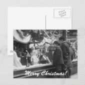 De Lijst van de Wens van Kerstmis, jaren '20 Feestdagenkaart (Voorkant / Achterkant)