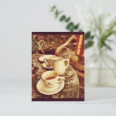 De Lijst van de Winkel van de koffie Briefkaart (Staand voorkant)