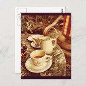 De Lijst van de Winkel van de koffie Briefkaart (Voorkant / Achterkant)