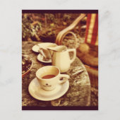 De Lijst van de Winkel van de koffie Briefkaart (Voorkant)