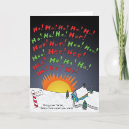 De Lijst van Kerstmis Feestdagen Kaart