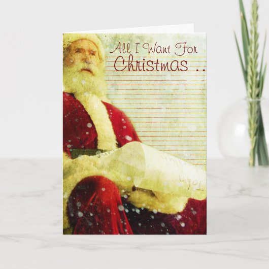 De lijst van Kerstmis Feestdagen Kaart (Voorkant)