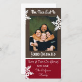 " de lijst van Nice is zo overweldigd " - kerst Feestdagenkaart (Voorkant / Achterkant)