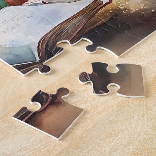 De lijsten van de Kerstman Legpuzzel (Zijkant)