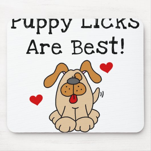 De Likken van het puppy zijn Best Muismat (Voorkant)