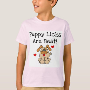 De Likken van het puppy zijn Beste T-shirts en
