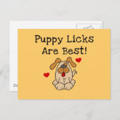 De Likken van het puppy zijn Beste T-shirts en Briefkaart (Voorkant / Achterkant)