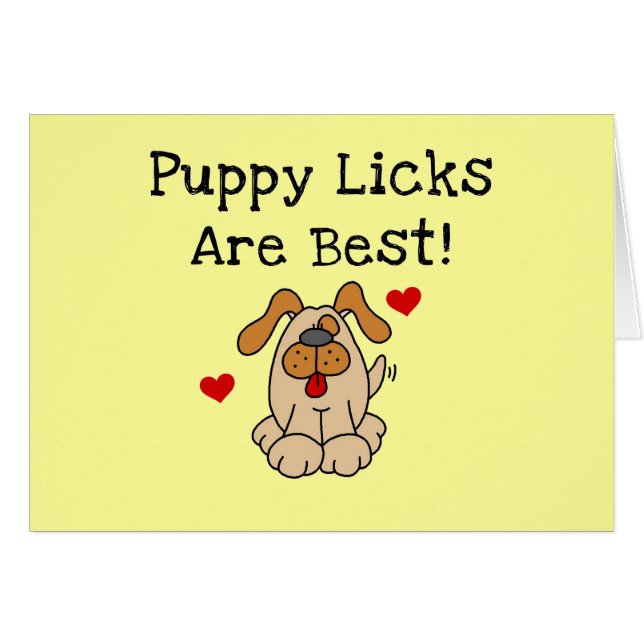 De Likken van het puppy zijn Beste T-shirts en Gif (Voorkant Horizontaal)