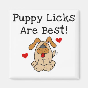 De Likken van het puppy zijn Beste T-shirts en Gif Magneet