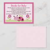 De "Lil Ladybug met stippen"Toevoegingen van het V Informatiekaartje (Voorkant / Achterkant)