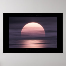 De lila sunset poster