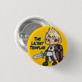De Lil'est Templar Ronde Button 3,2 Cm (Voorkant /achterkant)