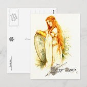 De Lily Maid met Lancelot's Shield Briefkaart (Voorkant / Achterkant)